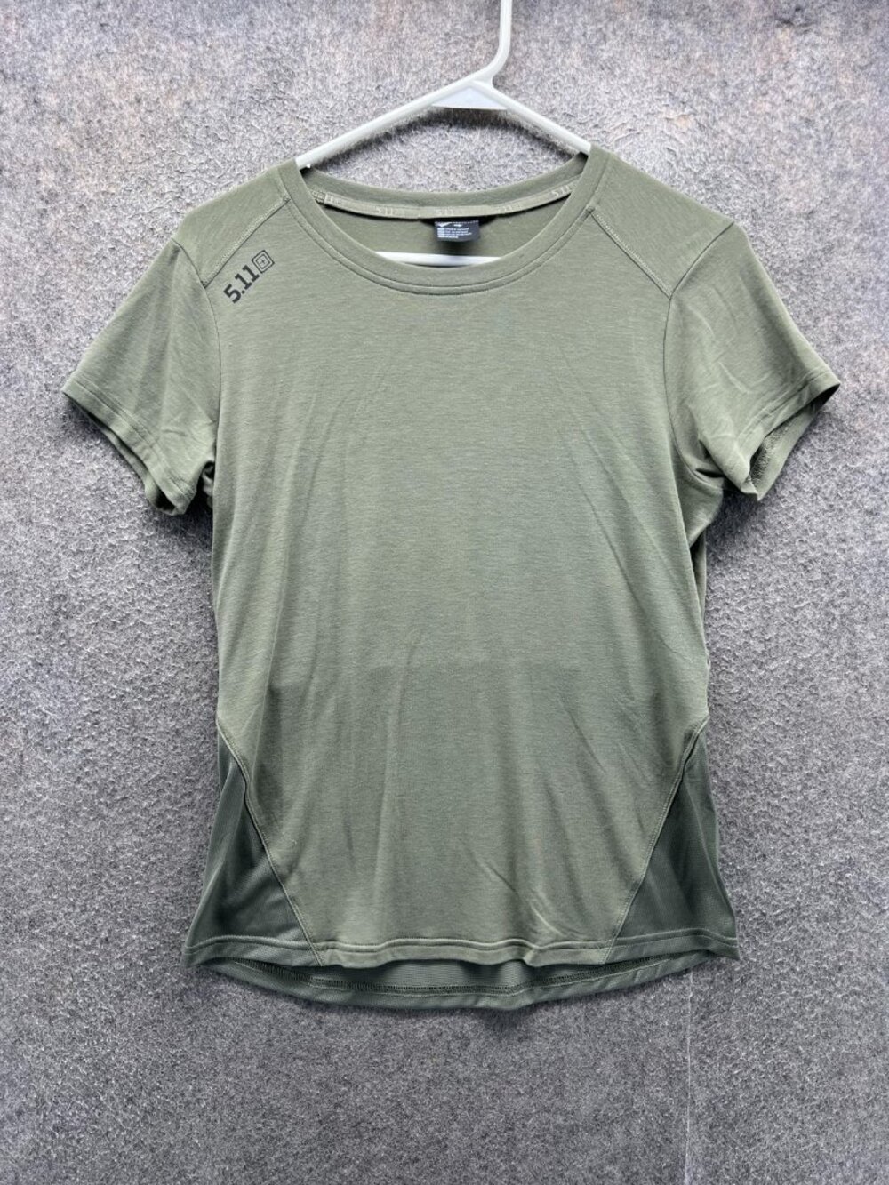 5.11 Tactical Shirt Womens Small Green Short Sleeve Athletic Running Top